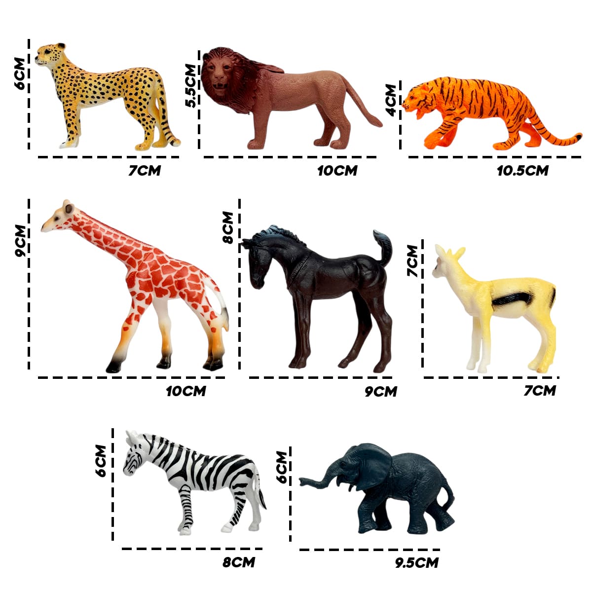 Miniatura 7 de Set de Animales x8 Salvajes AT144